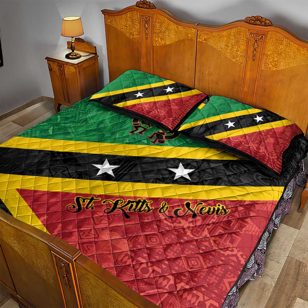 Saint Kitts and Nevis Culturama Quilt Bed Set African Pattern - Wonder Print Shop