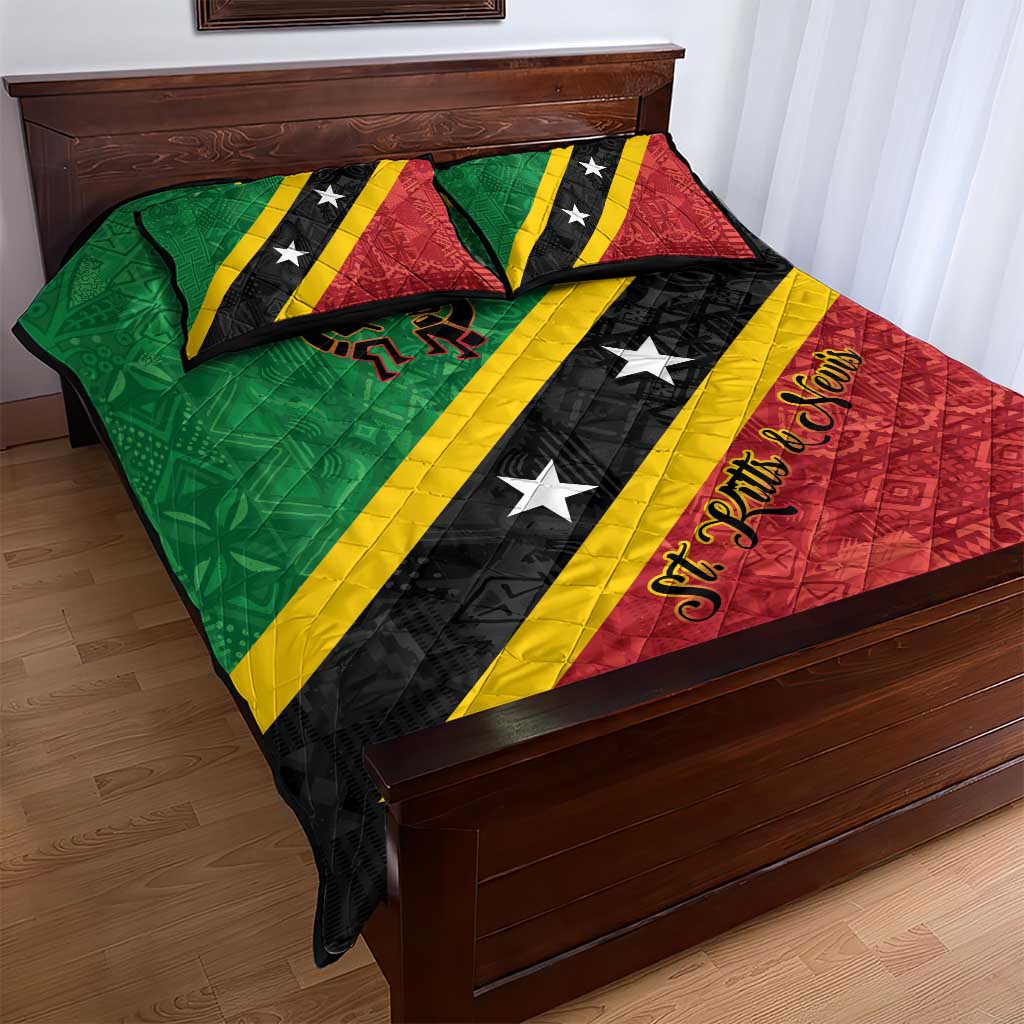 Saint Kitts and Nevis Culturama Quilt Bed Set African Pattern - Wonder Print Shop