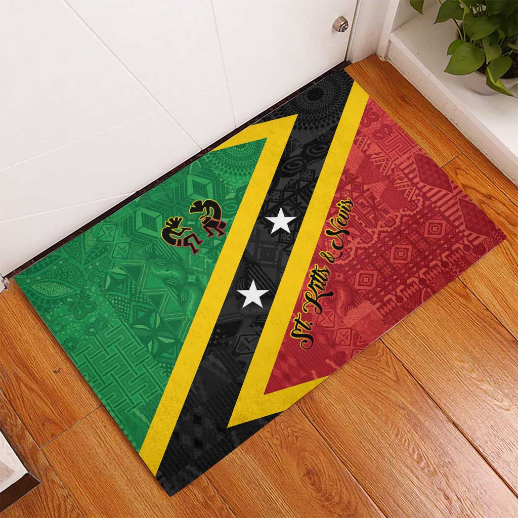 Saint Kitts and Nevis Culturama Rubber Doormat African Pattern - Wonder Print Shop