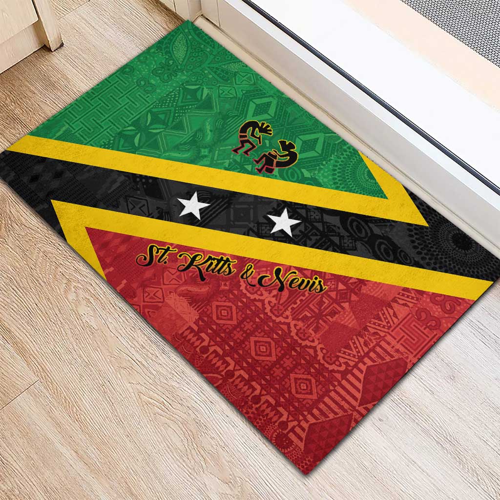 Saint Kitts and Nevis Culturama Rubber Doormat African Pattern - Wonder Print Shop