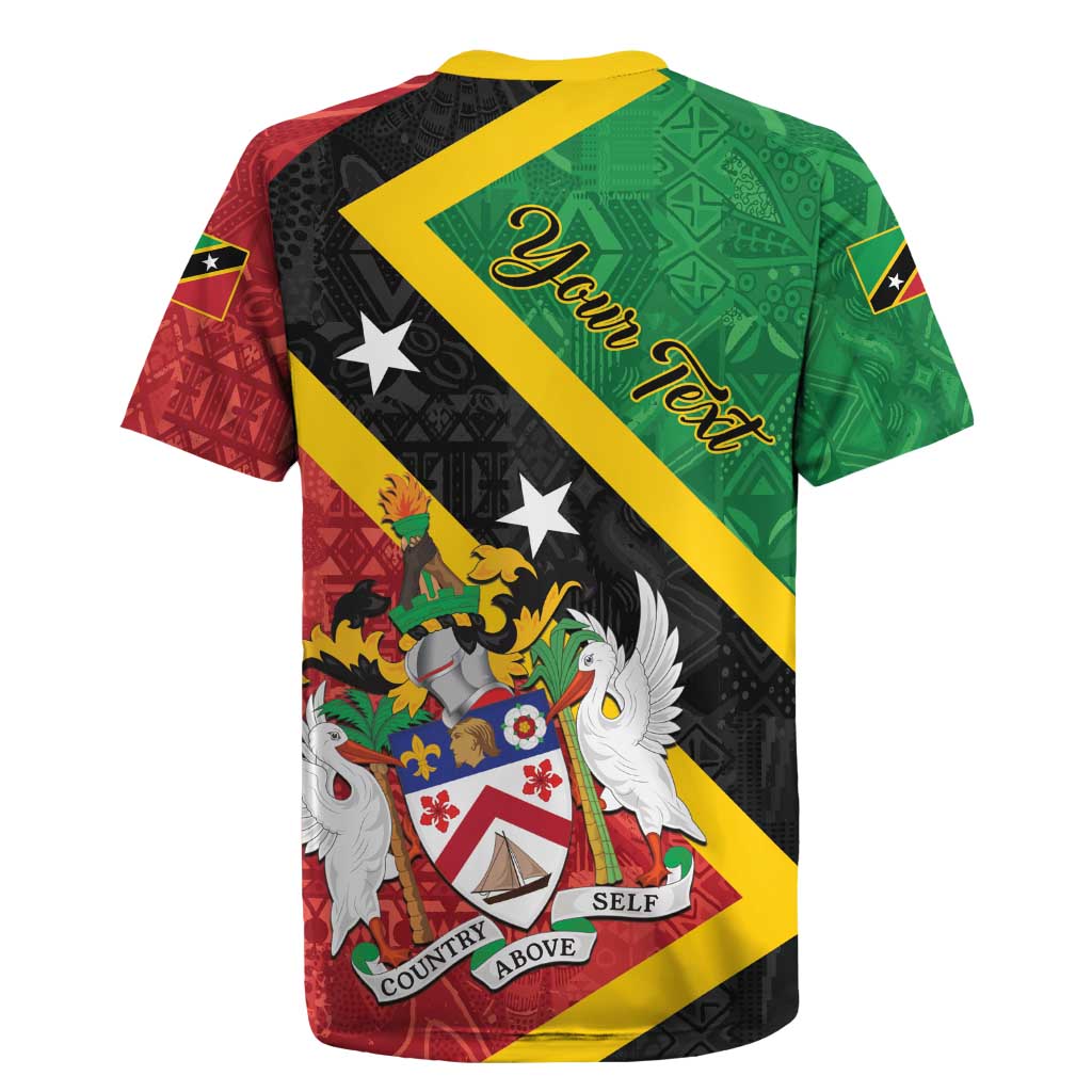 Personalized Saint Kitts and Nevis Culturama Rugby Jersey African Pattern - Wonder Print Shop