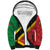 Personalized Saint Kitts and Nevis Culturama Sherpa Hoodie African Pattern - Wonder Print Shop