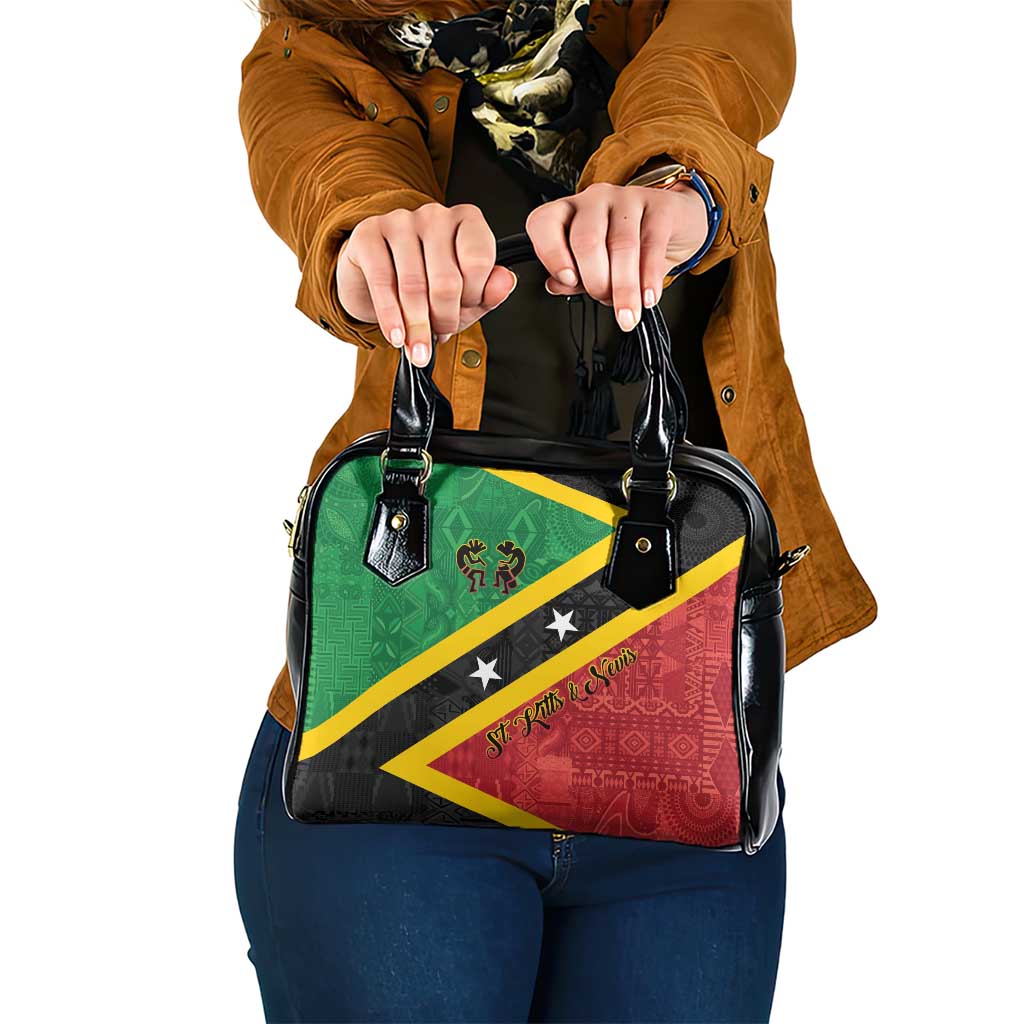 Saint Kitts and Nevis Culturama Shoulder Handbag African Pattern - Wonder Print Shop