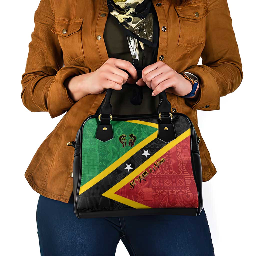 Saint Kitts and Nevis Culturama Shoulder Handbag African Pattern - Wonder Print Shop