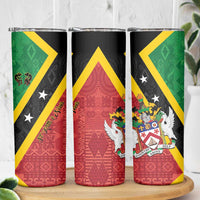 Saint Kitts and Nevis Culturama Skinny Tumbler African Pattern - Wonder Print Shop