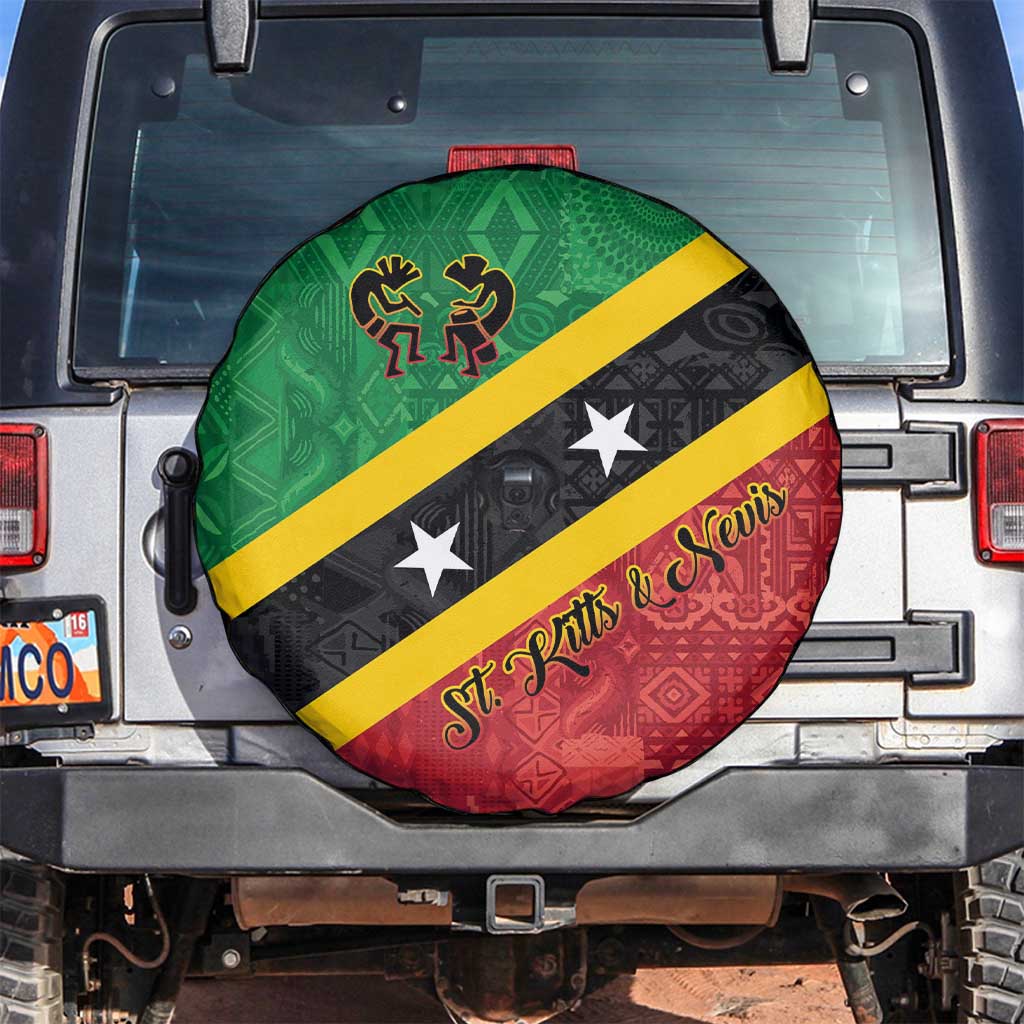 Saint Kitts and Nevis Culturama Spare Tire Cover African Pattern - Wonder Print Shop