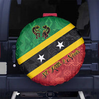 Saint Kitts and Nevis Culturama Spare Tire Cover African Pattern - Wonder Print Shop
