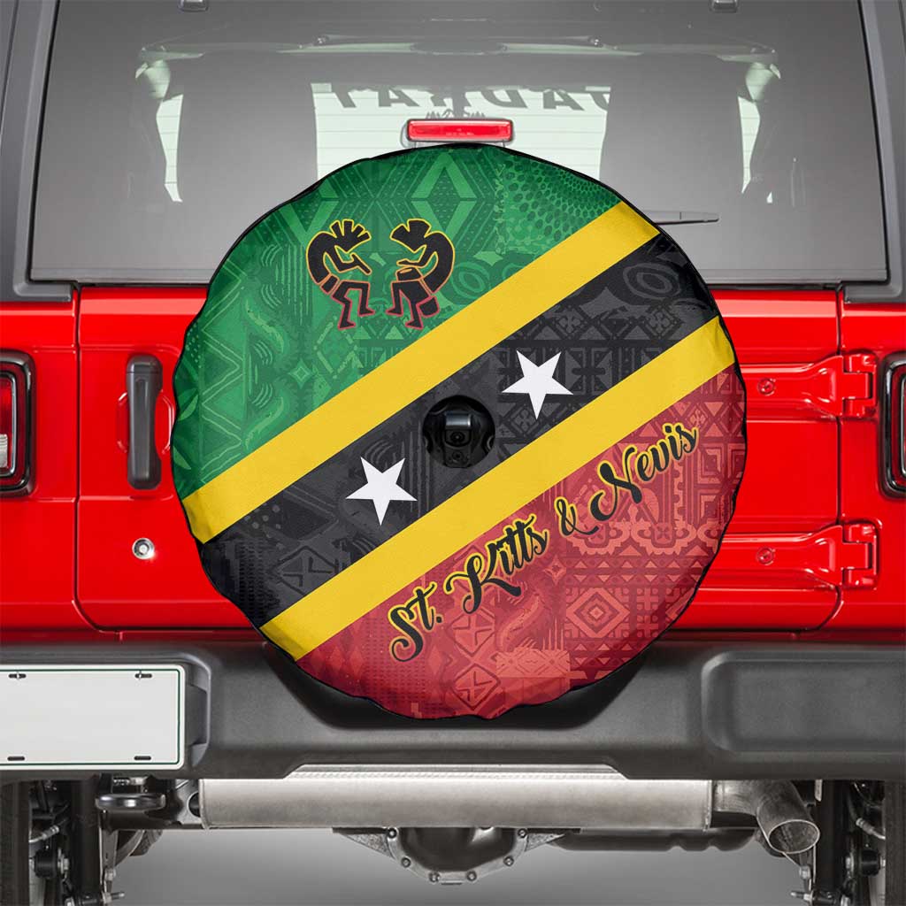 Saint Kitts and Nevis Culturama Spare Tire Cover African Pattern - Wonder Print Shop