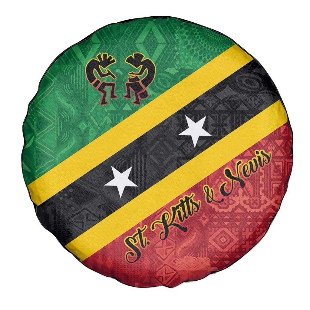 Saint Kitts and Nevis Culturama Spare Tire Cover African Pattern - Wonder Print Shop