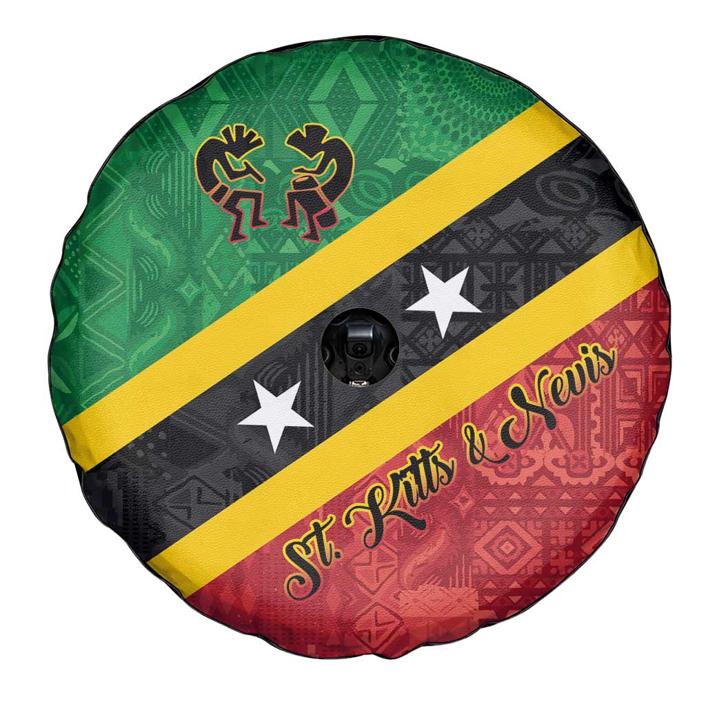 Saint Kitts and Nevis Culturama Spare Tire Cover African Pattern - Wonder Print Shop