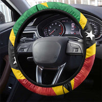 Saint Kitts and Nevis Culturama Steering Wheel Cover African Pattern - Wonder Print Shop