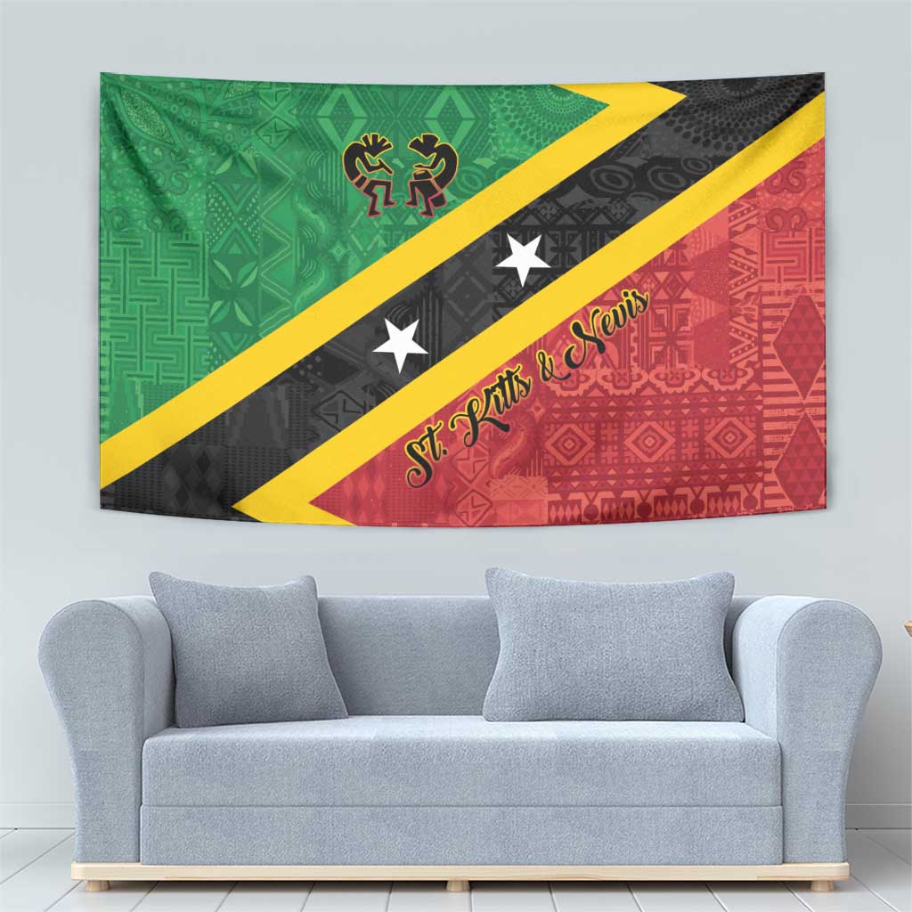 Saint Kitts and Nevis Culturama Tapestry African Pattern - Wonder Print Shop