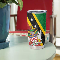 Saint Kitts and Nevis Culturama Tumbler Cup African Pattern - Wonder Print Shop