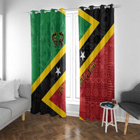 Saint Kitts and Nevis Culturama Window Curtain African Pattern - Wonder Print Shop