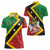 Personalized Saint Kitts and Nevis Culturama Women Polo Shirt African Pattern - Wonder Print Shop