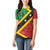 Personalized Saint Kitts and Nevis Culturama Women Polo Shirt African Pattern - Wonder Print Shop