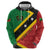 Personalized Saint Kitts and Nevis Culturama Zip Hoodie African Pattern - Wonder Print Shop