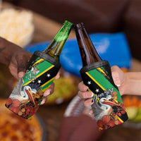 Personalized Saint Kitts and Nevis Pelican 4 in 1 Can Cooler Tumbler Royal Poinciana Flowers - Wonder Print Shop