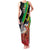 Personalized Saint Kitts and Nevis Pelican Family Matching Tank Maxi Dress and Hawaiian Shirt Royal Poinciana Flowers - Wonder Print Shop