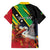 Personalized Saint Kitts and Nevis Pelican Hawaiian Shirt Royal Poinciana Flowers - Wonder Print Shop