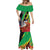 Personalized Saint Kitts and Nevis Pelican Mermaid Dress Royal Poinciana Flowers - Wonder Print Shop