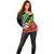 Personalized Saint Kitts and Nevis Pelican Off Shoulder Sweater Royal Poinciana Flowers - Wonder Print Shop