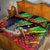 Saint Kitts and Nevis Pelican Quilt Bed Set Royal Poinciana Flowers - Wonder Print Shop