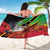 Saint Kitts and Nevis Pelican Sarong Royal Poinciana Flowers - Wonder Print Shop