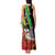 Personalized Saint Kitts and Nevis Pelican Tank Maxi Dress Royal Poinciana Flowers - Wonder Print Shop