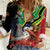 Personalized Saint Kitts and Nevis Pelican Women Casual Shirt Royal Poinciana Flowers - Wonder Print Shop