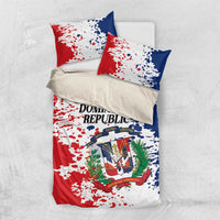 Dominican Republic Restoration Day Bedding Set Coat Of Arms Flag Colors - Wonder Print Shop