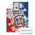 Dominican Republic Restoration Day Blanket Coat Of Arms Flag Colors - Wonder Print Shop