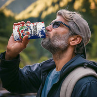 Personalized Dominican Republic Restoration Day 4 in 1 Can Cooler Tumbler Coat Of Arms Flag Colors - Wonder Print Shop