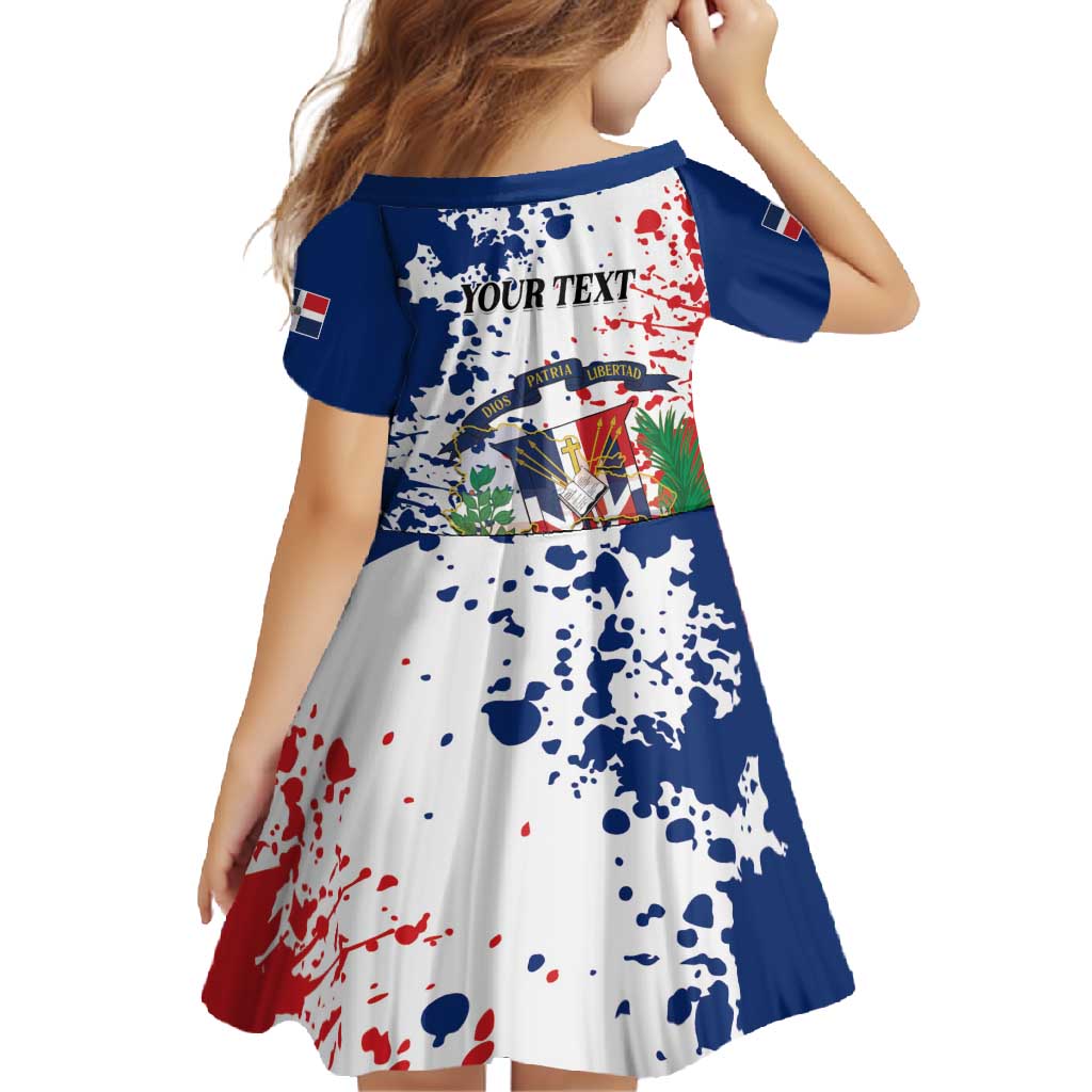Personalized Dominican Republic Restoration Day Family Matching Off Shoulder Maxi Dress and Hawaiian Shirt Coat Of Arms Flag Colors - Wonder Print Shop