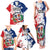 Personalized Dominican Republic Restoration Day Family Matching Tank Maxi Dress and Hawaiian Shirt Coat Of Arms Flag Colors - Wonder Print Shop