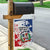 Dominican Republic Restoration Day Garden Flag Coat Of Arms Flag Colors - Wonder Print Shop
