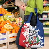 Dominican Republic Restoration Day Grocery Bag Coat Of Arms Flag Colors - Wonder Print Shop