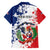 Personalized Dominican Republic Restoration Day Hawaiian Shirt Coat Of Arms Flag Colors - Wonder Print Shop