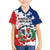 Personalized Dominican Republic Restoration Day Hawaiian Shirt Coat Of Arms Flag Colors - Wonder Print Shop