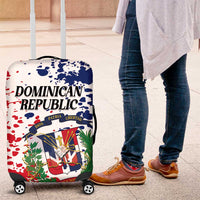 Dominican Republic Restoration Day Luggage Cover Coat Of Arms Flag Colors - Wonder Print Shop