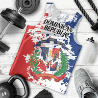 Personalized Dominican Republic Restoration Day Men Tank Top Coat Of Arms Flag Colors - Wonder Print Shop