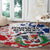 Dominican Republic Restoration Day Round Carpet Coat Of Arms Flag Colors - Wonder Print Shop