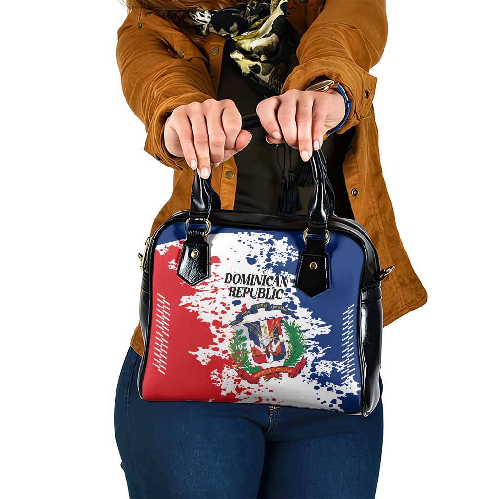 Dominican Republic Restoration Day Shoulder Handbag Coat Of Arms Flag Colors - Wonder Print Shop