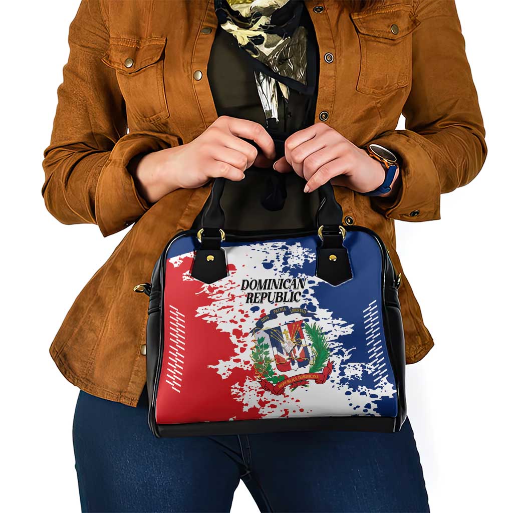 Dominican Republic Restoration Day Shoulder Handbag Coat Of Arms Flag Colors - Wonder Print Shop
