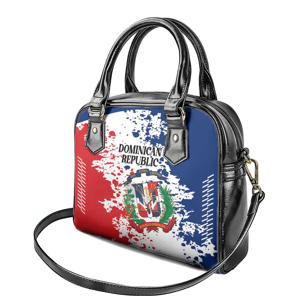 Dominican Republic Restoration Day Shoulder Handbag Coat Of Arms Flag Colors - Wonder Print Shop