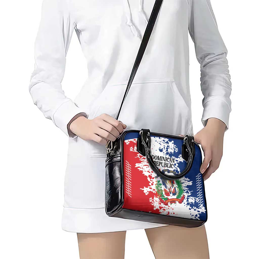 Dominican Republic Restoration Day Shoulder Handbag Coat Of Arms Flag Colors - Wonder Print Shop