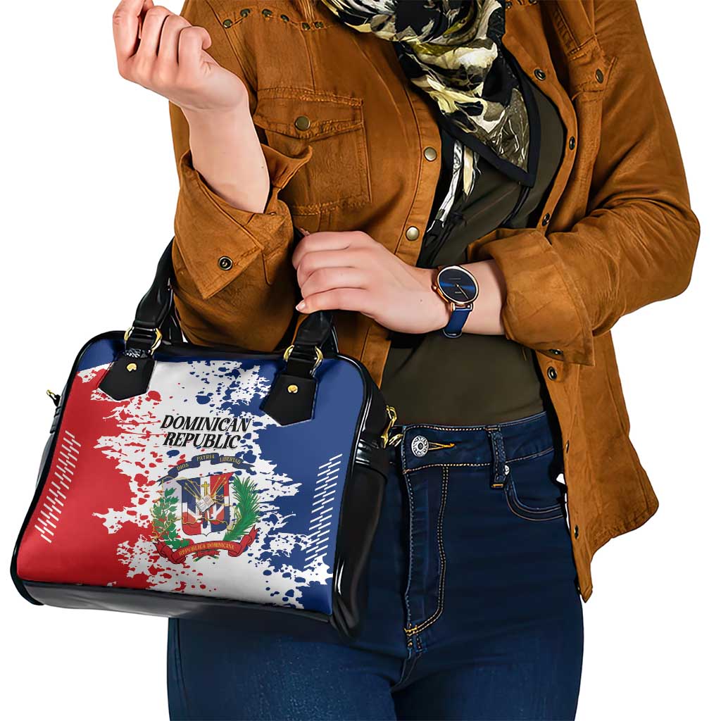 Dominican Republic Restoration Day Shoulder Handbag Coat Of Arms Flag Colors - Wonder Print Shop