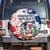 Dominican Republic Restoration Day Spare Tire Cover Coat Of Arms Flag Colors - Wonder Print Shop