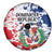 Dominican Republic Restoration Day Spare Tire Cover Coat Of Arms Flag Colors - Wonder Print Shop