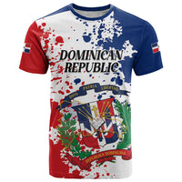 Personalized Dominican Republic Restoration Day T Shirt Coat Of Arms Flag Colors - Wonder Print Shop